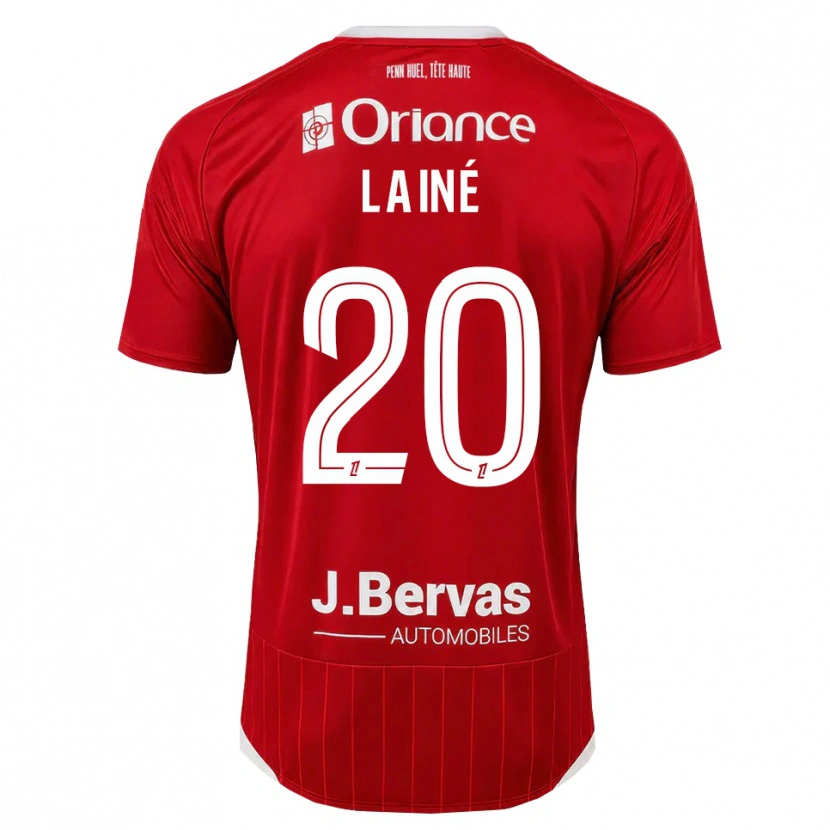 Danxen Herren Mathis Lainé #20 Weiß Rot Heimtrikot Trikot 2026/27 T-Shirt