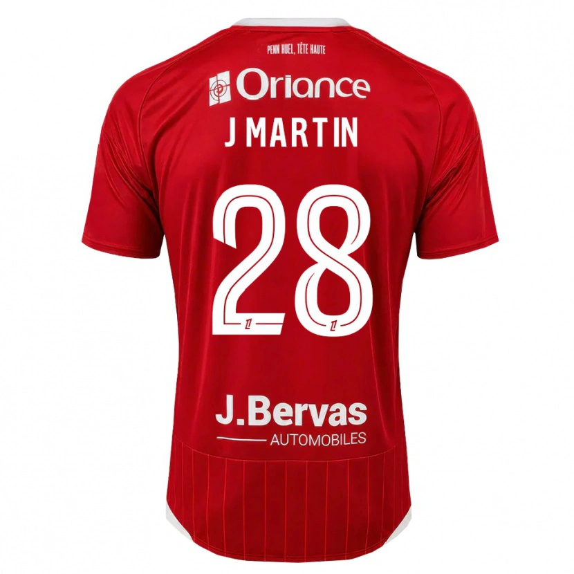 Danxen Herren Jonas Martin #28 Weiß Rot Heimtrikot Trikot 2026/27 T-Shirt