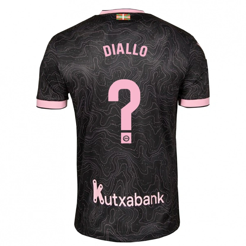 Danxen Herren Selu Diallo #0 Schwarz Pink Auswärtstrikot Trikot 2026/27 T-Shirt