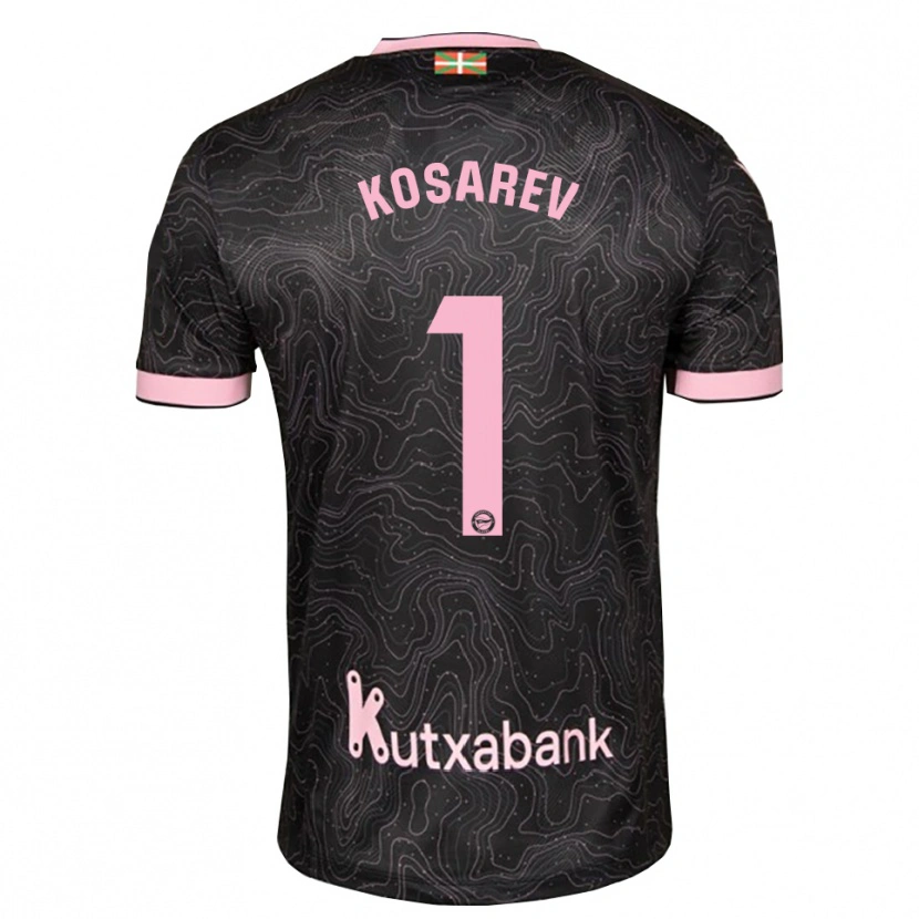 Danxen Herren Oleksandr Kosarev #1 Schwarz Pink Auswärtstrikot Trikot 2026/27 T-Shirt