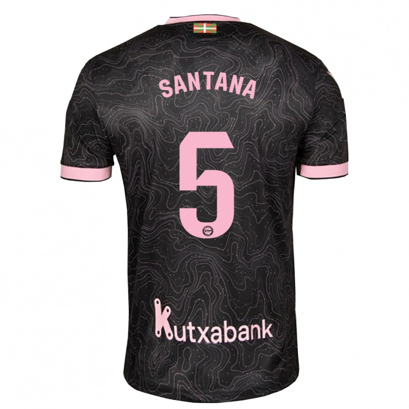 Danxen Herren Vanesa Santana #5 Schwarz Pink Auswärtstrikot Trikot 2026/27 T-Shirt