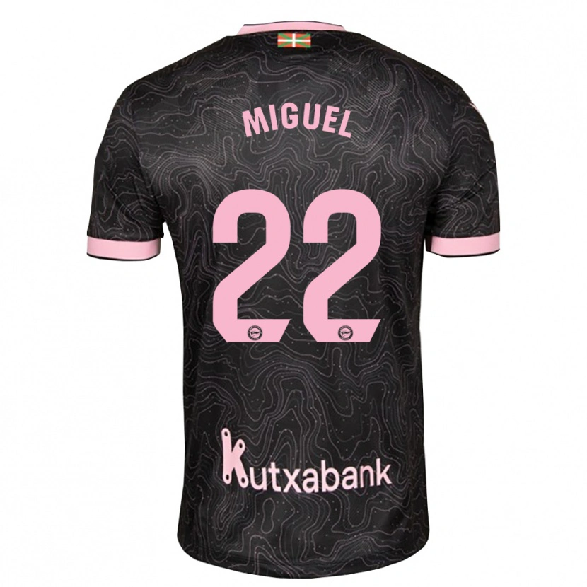 Danxen Herren Miguel Rodríguez #22 Schwarz Pink Auswärtstrikot Trikot 2026/27 T-Shirt