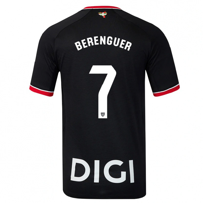 Danxen Herren Álex Berenguer #7 Schwarz Weiß Rot Auswärtstrikot Trikot 2026/27 T-Shirt