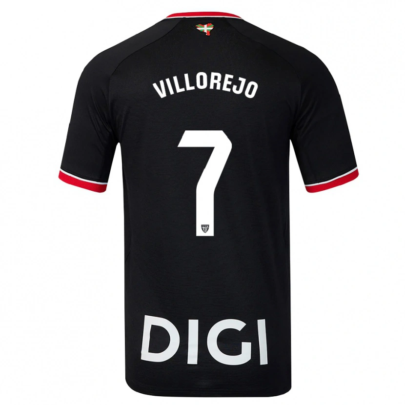 Danxen Herren Ardaitz Villorejo #7 Schwarz Weiß Rot Auswärtstrikot Trikot 2026/27 T-Shirt