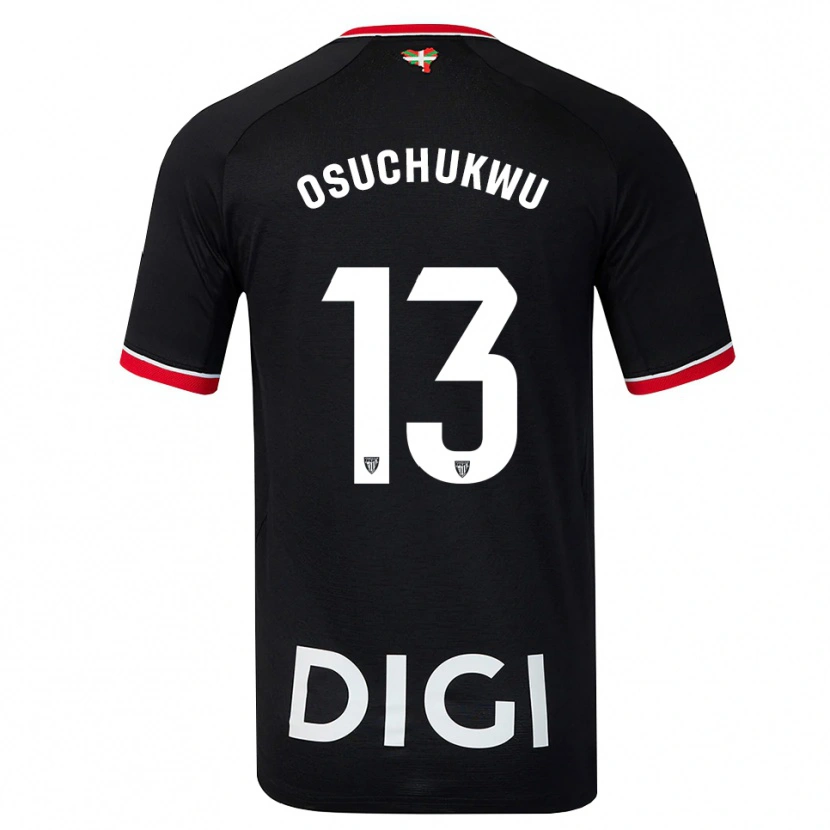 Danxen Herren Darlington Osuchukwu #13 Schwarz Weiß Rot Auswärtstrikot Trikot 2026/27 T-Shirt