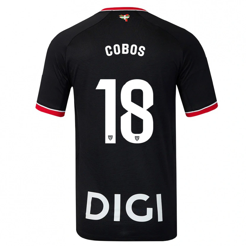 Danxen Herren Alain Cobos #18 Schwarz Weiß Rot Auswärtstrikot Trikot 2026/27 T-Shirt