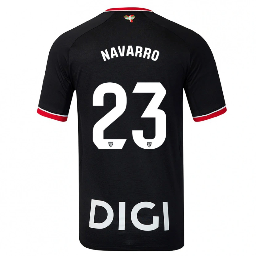 Danxen Herren Robert Navarro #23 Schwarz Weiß Rot Auswärtstrikot Trikot 2026/27 T-Shirt