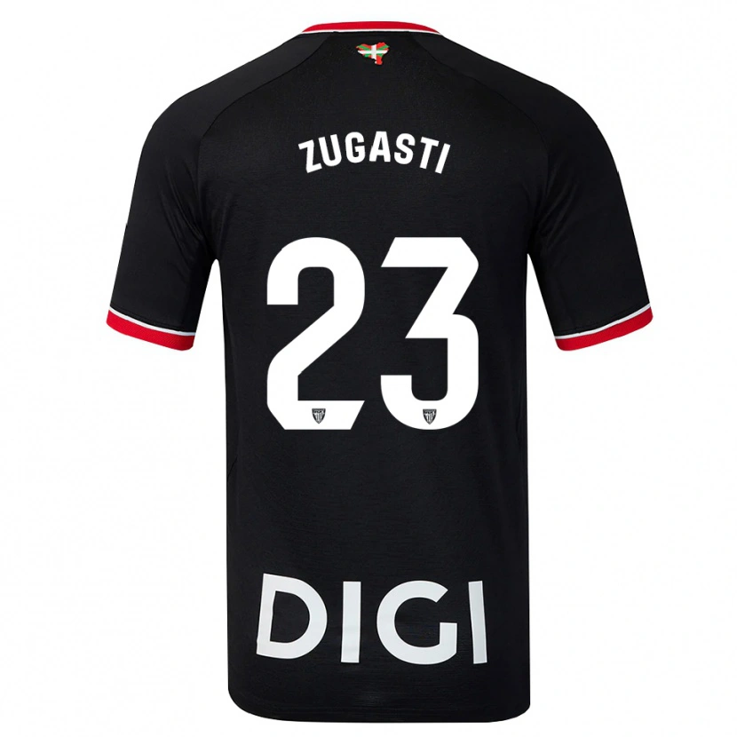 Danxen Herren Patricia Zugasti Oses #23 Schwarz Weiß Rot Auswärtstrikot Trikot 2026/27 T-Shirt