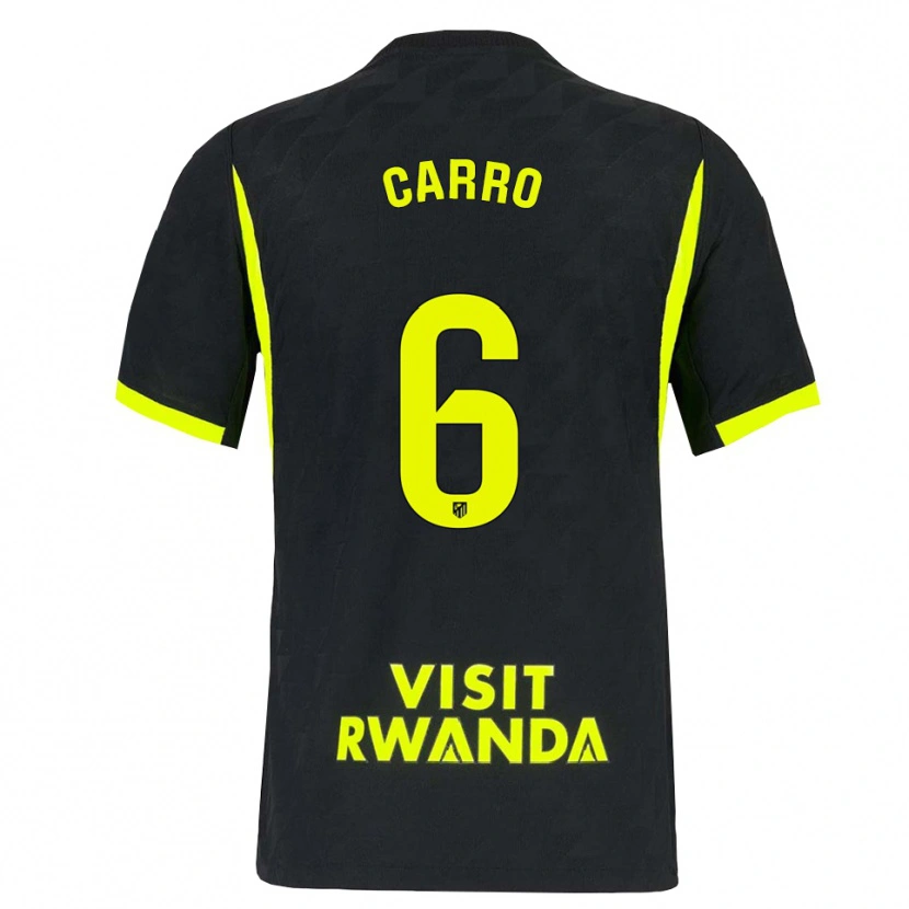Danxen Herren Mikel Carro #6 Hellgrün Schwarz Auswärtstrikot Trikot 2026/27 T-Shirt