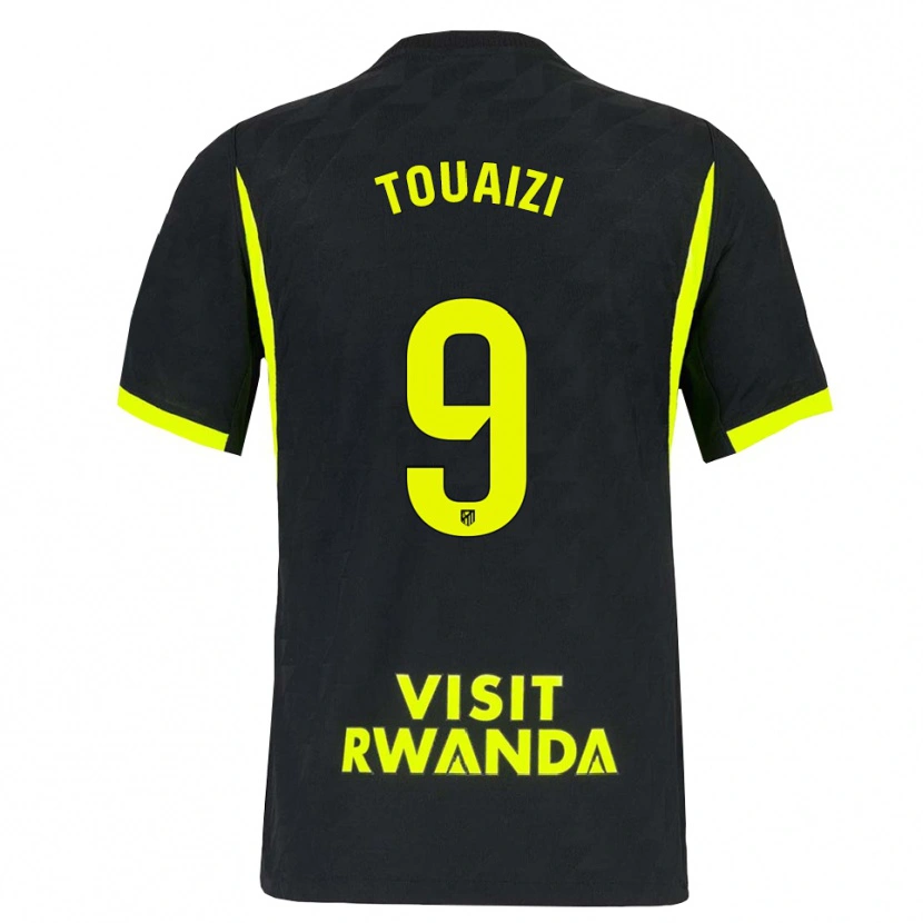 Danxen Herren Nabil Touaizi #9 Hellgrün Schwarz Auswärtstrikot Trikot 2026/27 T-Shirt