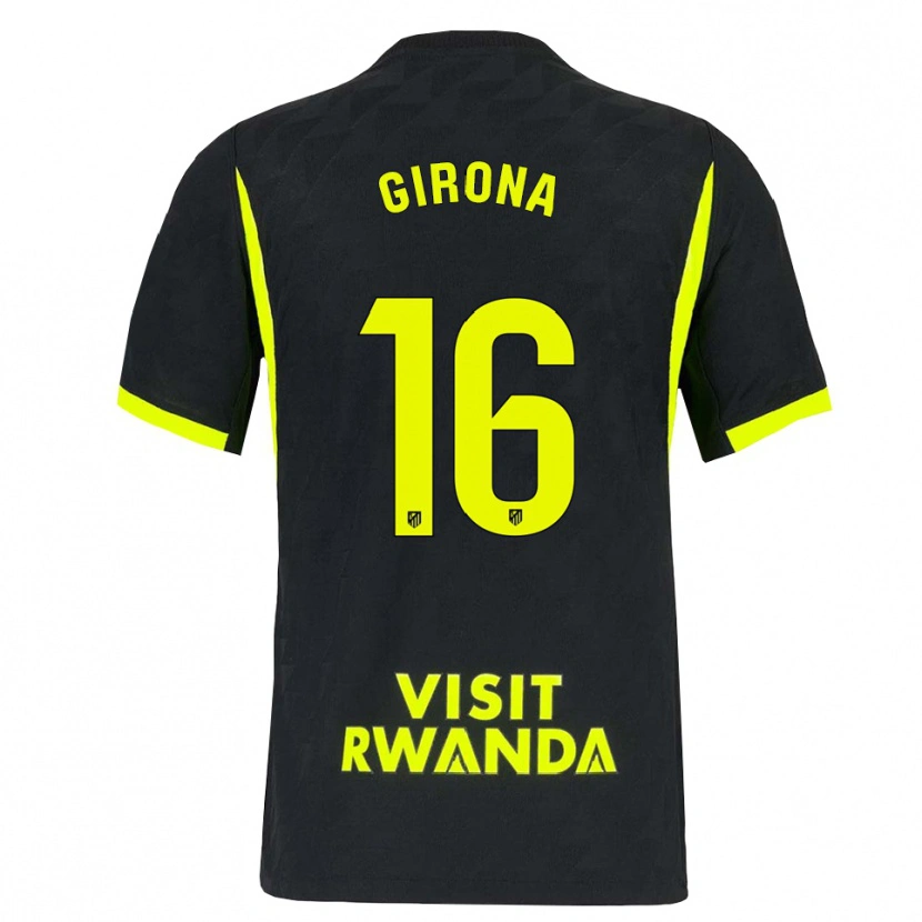 Danxen Herren Raúl Girona #16 Hellgrün Schwarz Auswärtstrikot Trikot 2026/27 T-Shirt