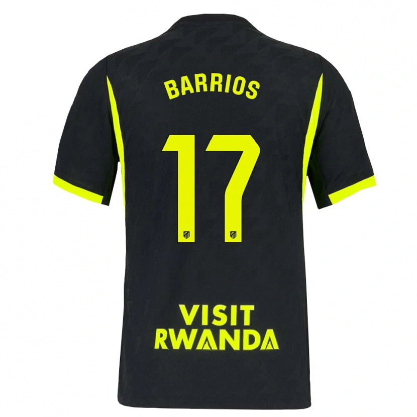 Danxen Herren Jesus Barrios #17 Hellgrün Schwarz Auswärtstrikot Trikot 2026/27 T-Shirt
