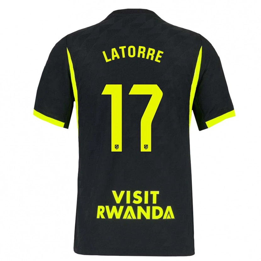 Danxen Herren Barbara Latorre #17 Hellgrün Schwarz Auswärtstrikot Trikot 2026/27 T-Shirt