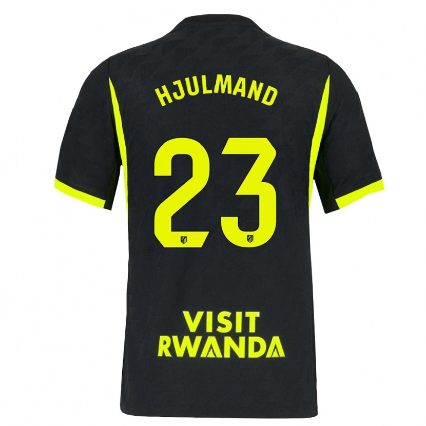 Danxen Herren Morten Hjulmand #23 Hellgrün Schwarz Auswärtstrikot Trikot 2026/27 T-Shirt