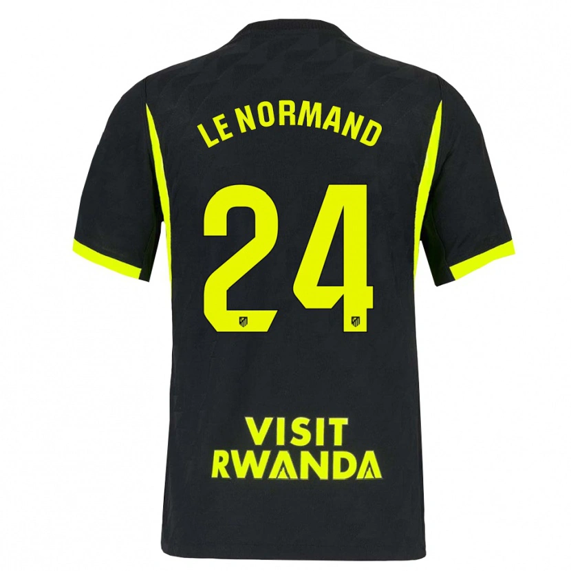 Danxen Herren Robin Le Normand #24 Hellgrün Schwarz Auswärtstrikot Trikot 2026/27 T-Shirt