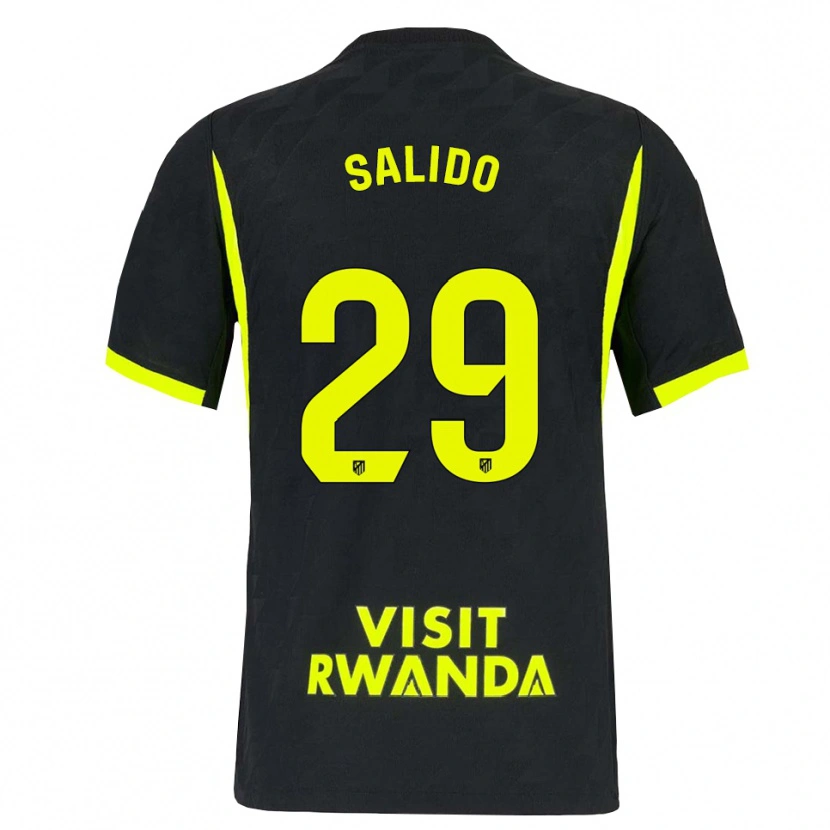 Danxen Herren Alberto Salido #29 Hellgrün Schwarz Auswärtstrikot Trikot 2026/27 T-Shirt
