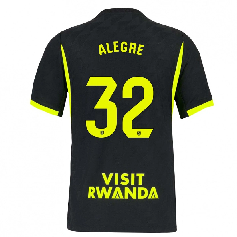 Danxen Herren Juan Alegre #32 Hellgrün Schwarz Auswärtstrikot Trikot 2026/27 T-Shirt