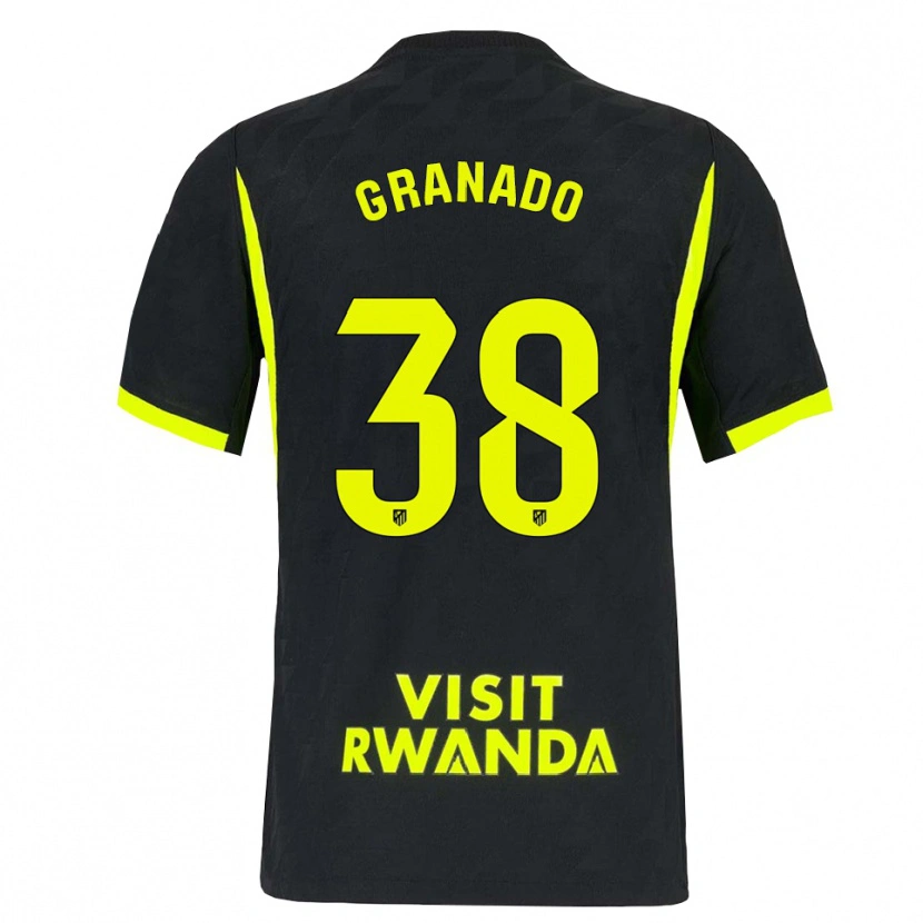 Danxen Herren Adrian Granado #38 Hellgrün Schwarz Auswärtstrikot Trikot 2026/27 T-Shirt