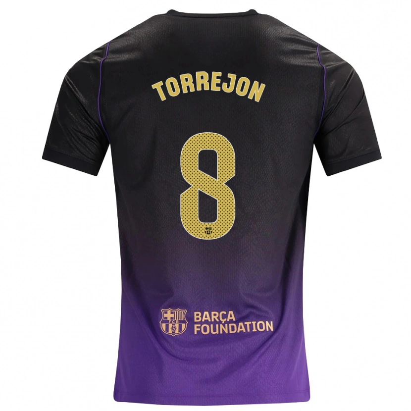 Danxen Herren Marta Torrejon #8 Lila Gelb Schwarz Auswärtstrikot Trikot 2026/27 T-Shirt