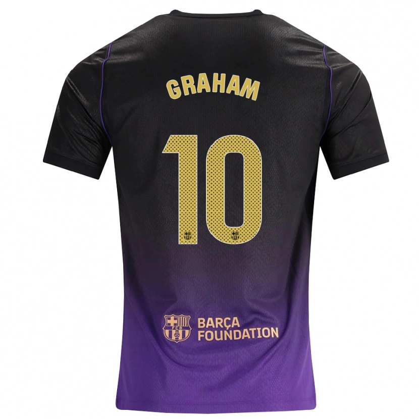Danxen Herren Caroline Graham Hansen #10 Lila Gelb Schwarz Auswärtstrikot Trikot 2026/27 T-Shirt