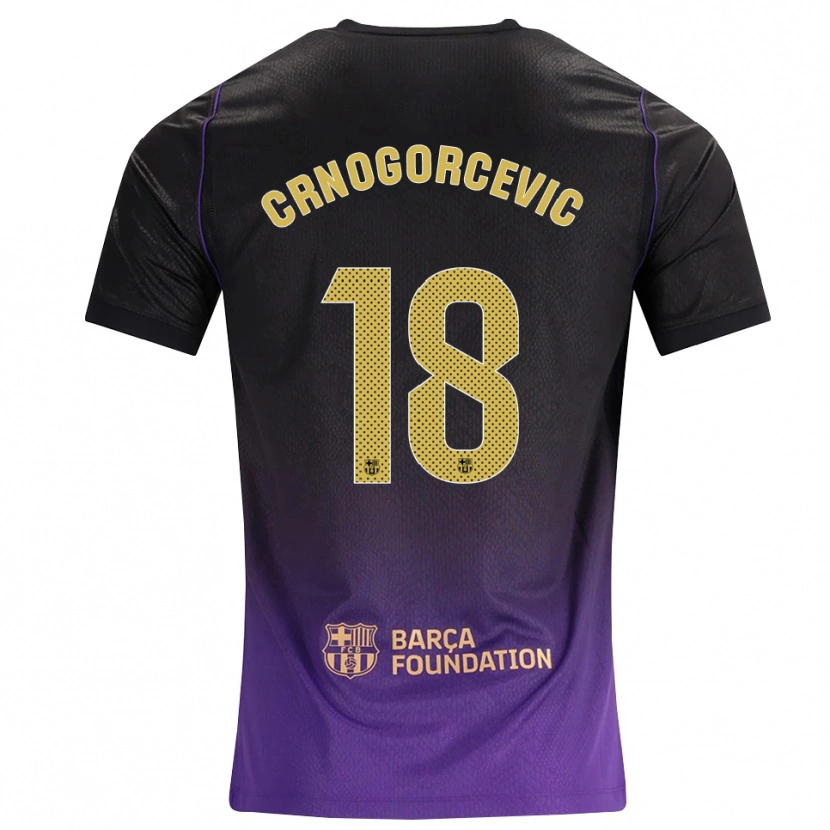 Danxen Herren Ana-Maria Crnogorcevic #18 Lila Gelb Schwarz Auswärtstrikot Trikot 2026/27 T-Shirt