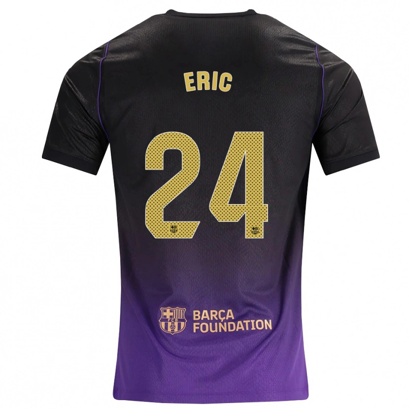 Danxen Herren Eric García #24 Lila Gelb Schwarz Auswärtstrikot Trikot 2026/27 T-Shirt