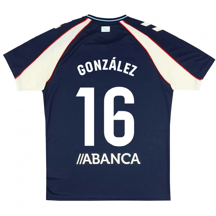 Danxen Herren Hugo González #16 Königsblau Rot Weiß Auswärtstrikot Trikot 2026/27 T-Shirt