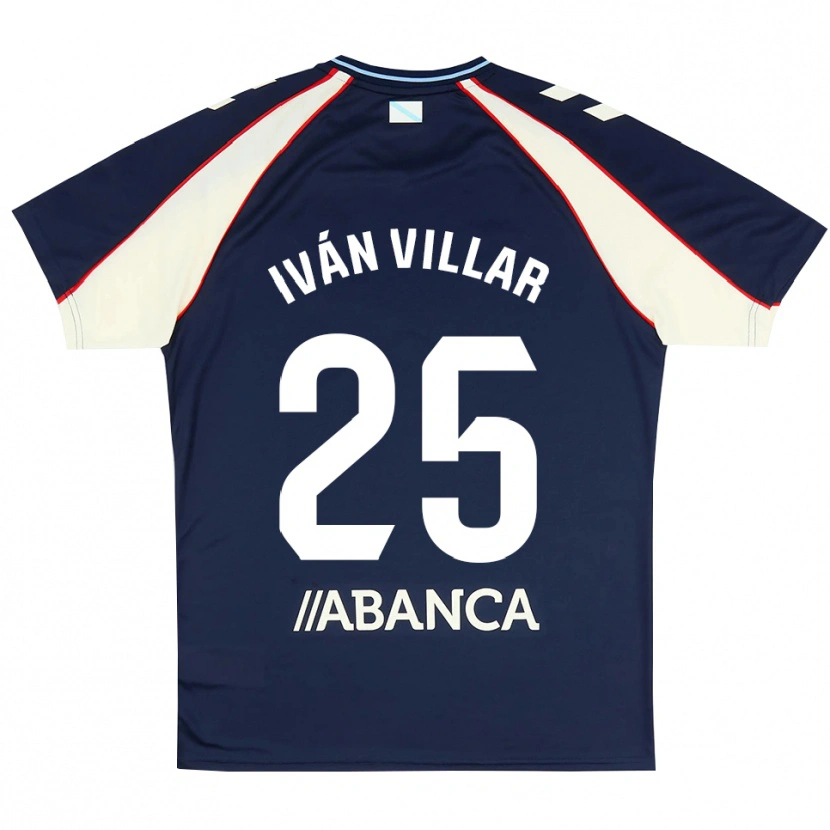 Danxen Herren Iván Villar #25 Königsblau Rot Weiß Auswärtstrikot Trikot 2026/27 T-Shirt