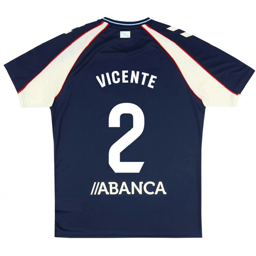 Danxen Herren Vicente #2 Königsblau Rot Weiß Auswärtstrikot Trikot 2026/27 T-Shirt
