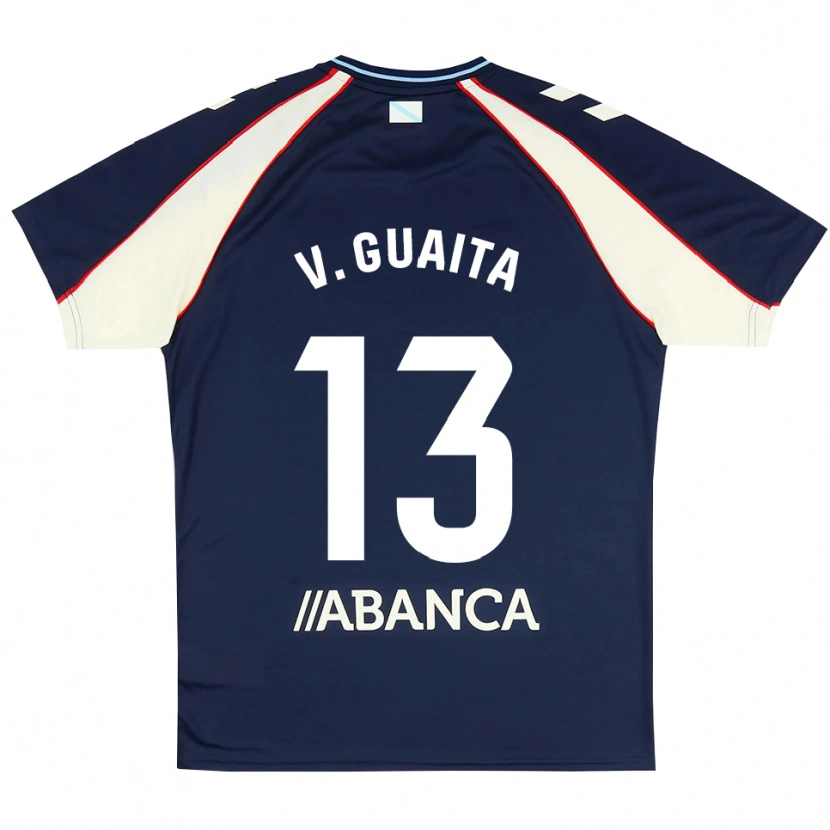 Danxen Herren Vicente Guaita #13 Königsblau Rot Weiß Auswärtstrikot Trikot 2026/27 T-Shirt