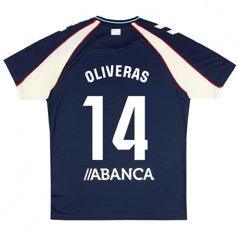 Danxen Herren Jan Oliveras #14 Königsblau Rot Weiß Auswärtstrikot Trikot 2026/27 T-Shirt