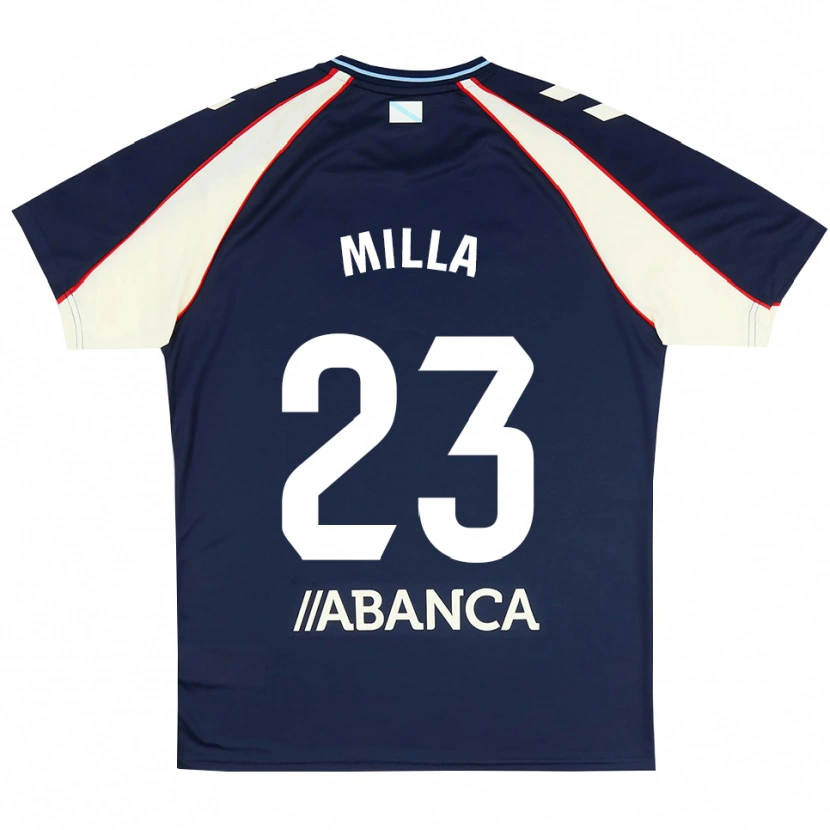 Danxen Herren Germain Milla #23 Königsblau Rot Weiß Auswärtstrikot Trikot 2026/27 T-Shirt
