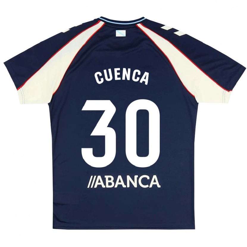 Danxen Herren Hugo Cuenca #30 Königsblau Rot Weiß Auswärtstrikot Trikot 2026/27 T-Shirt