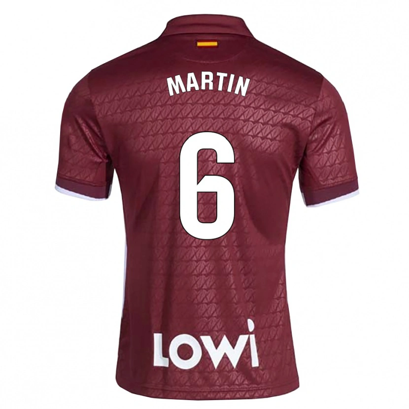 Danxen Herren Mario Martín #6 Dunkelrot Weiß Auswärtstrikot Trikot 2026/27 T-Shirt