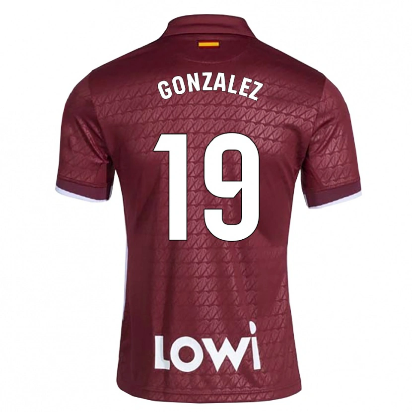 Danxen Herren Peter Gonzalez #19 Dunkelrot Weiß Auswärtstrikot Trikot 2026/27 T-Shirt