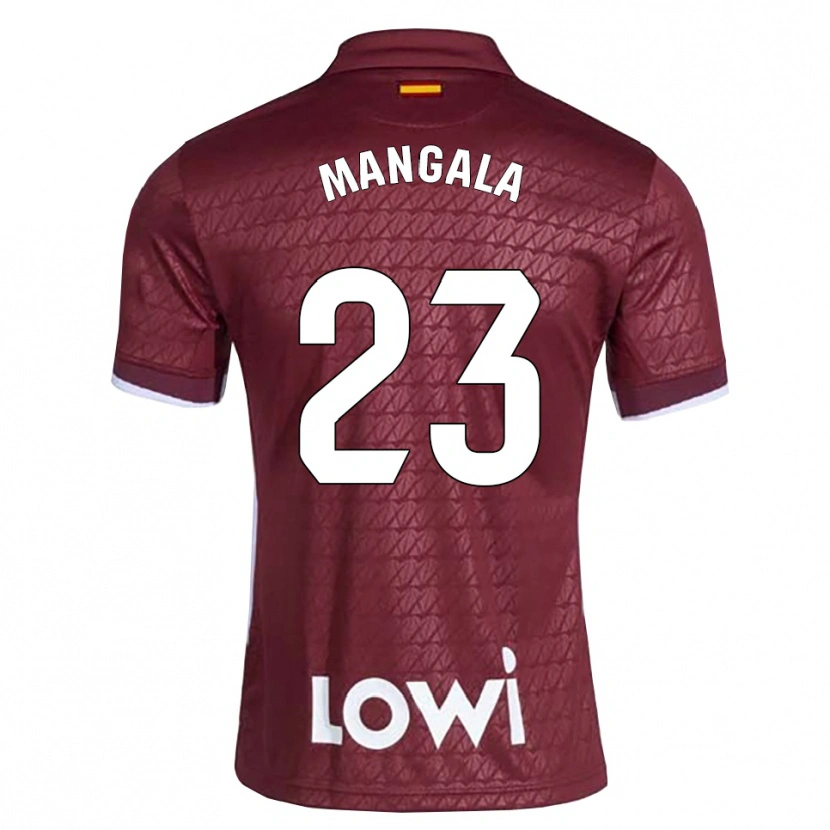 Danxen Herren Orel Mangala #23 Dunkelrot Weiß Auswärtstrikot Trikot 2026/27 T-Shirt