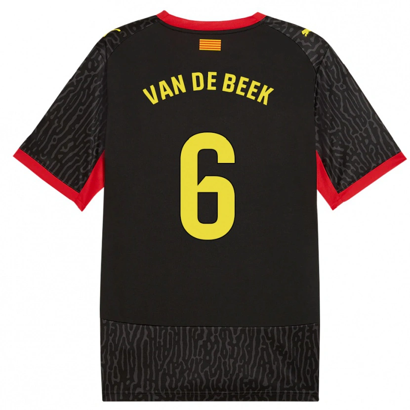 Danxen Herren Donny Van De Beek #6 Schwarz Gelb Rot Auswärtstrikot Trikot 2026/27 T-Shirt