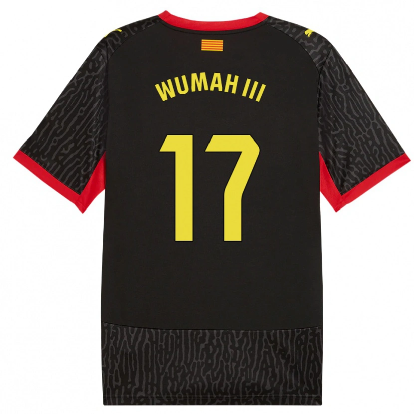 Danxen Herren Edward Wumah Iii #17 Schwarz Gelb Rot Auswärtstrikot Trikot 2026/27 T-Shirt
