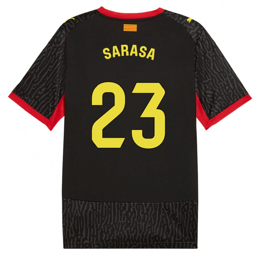 Danxen Herren Javi Sarasa #23 Schwarz Gelb Rot Auswärtstrikot Trikot 2026/27 T-Shirt