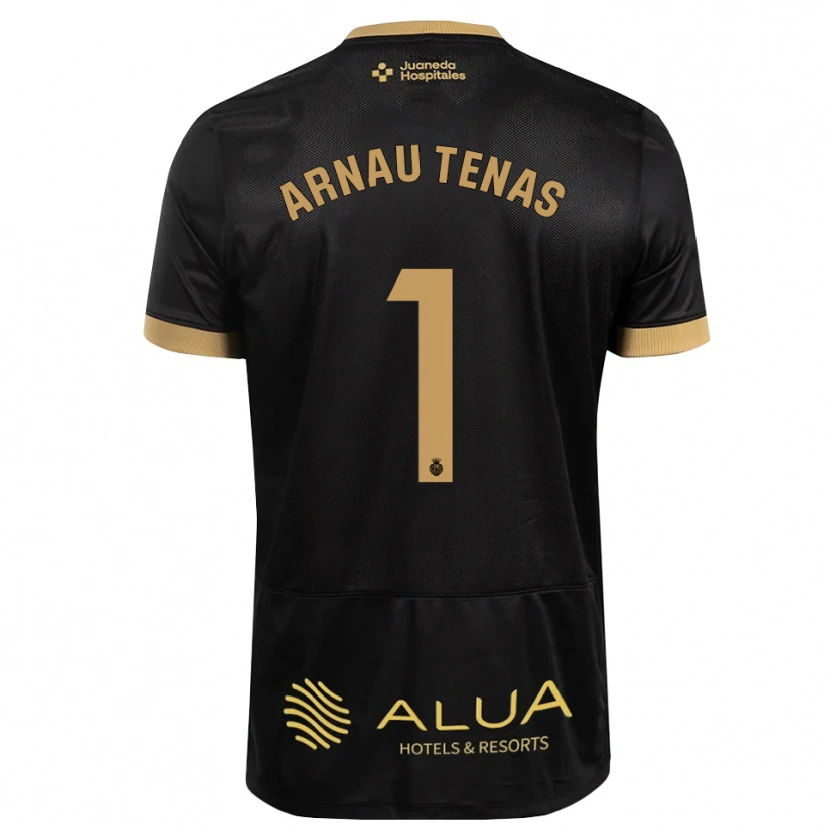 Danxen Herren Arnau Tenas #1 Schwarz Sandbraun Burly Wood Auswärtstrikot Trikot 2026/27 T-Shirt