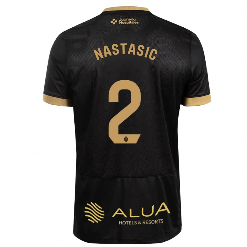 Danxen Herren Matija Nastasic #2 Schwarz Sandbraun Burly Wood Auswärtstrikot Trikot 2026/27 T-Shirt