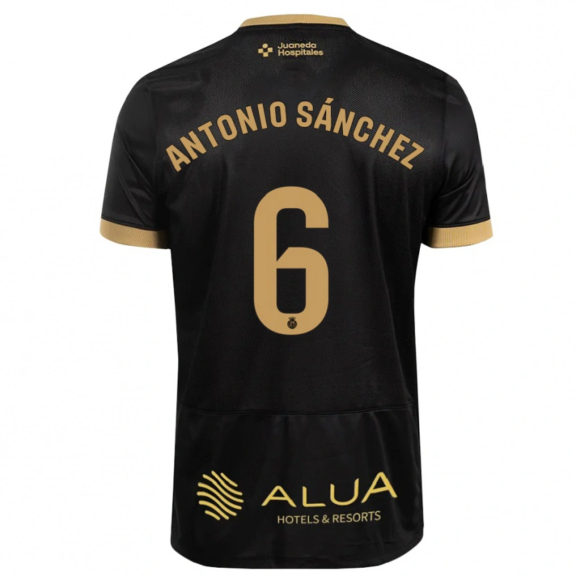 Danxen Herren Antonio Sánchez #6 Schwarz Sandbraun Burly Wood Auswärtstrikot Trikot 2026/27 T-Shirt