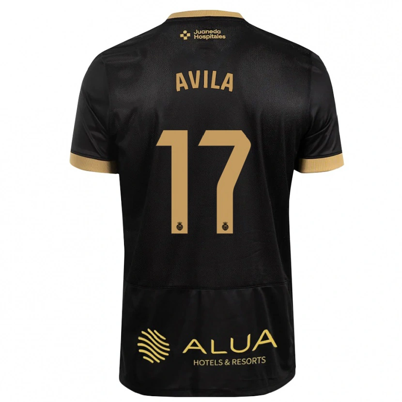Danxen Herren Santi Ávila #17 Schwarz Sandbraun Burly Wood Auswärtstrikot Trikot 2026/27 T-Shirt