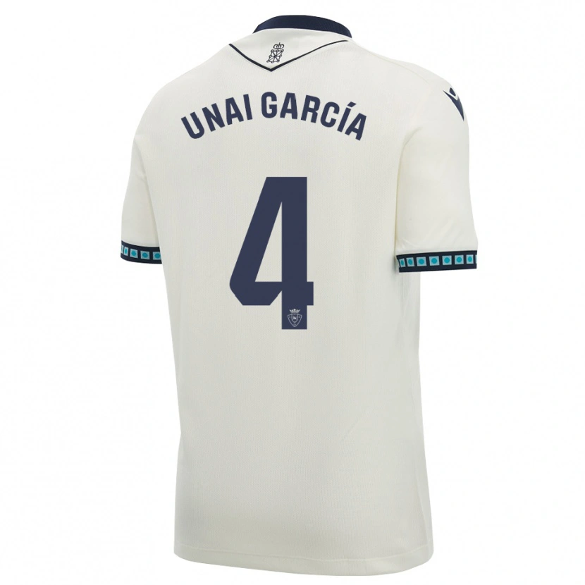 Danxen Herren Unai García #4 Weiß Schwarz Hellblau Auswärtstrikot Trikot 2026/27 T-Shirt