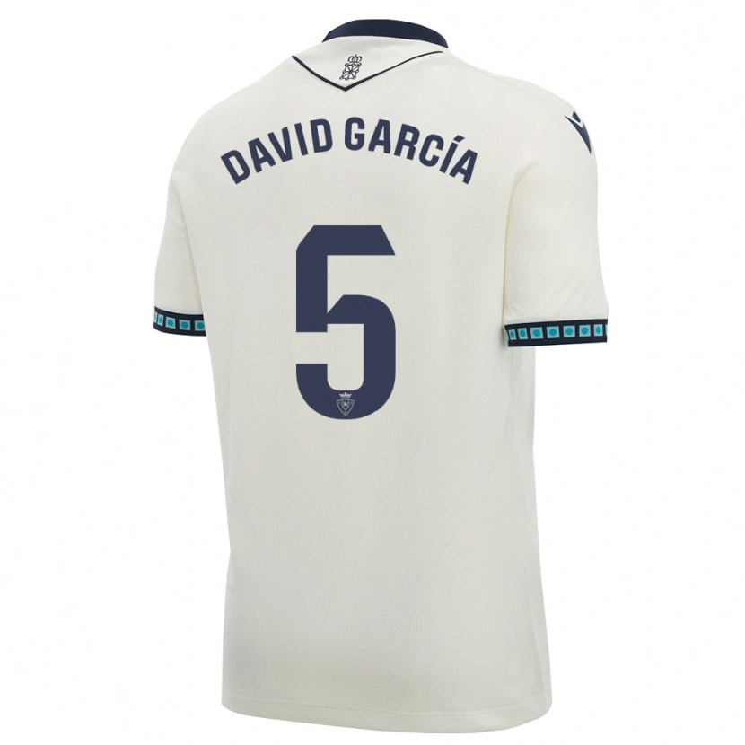 Danxen Herren David García #5 Weiß Schwarz Hellblau Auswärtstrikot Trikot 2026/27 T-Shirt
