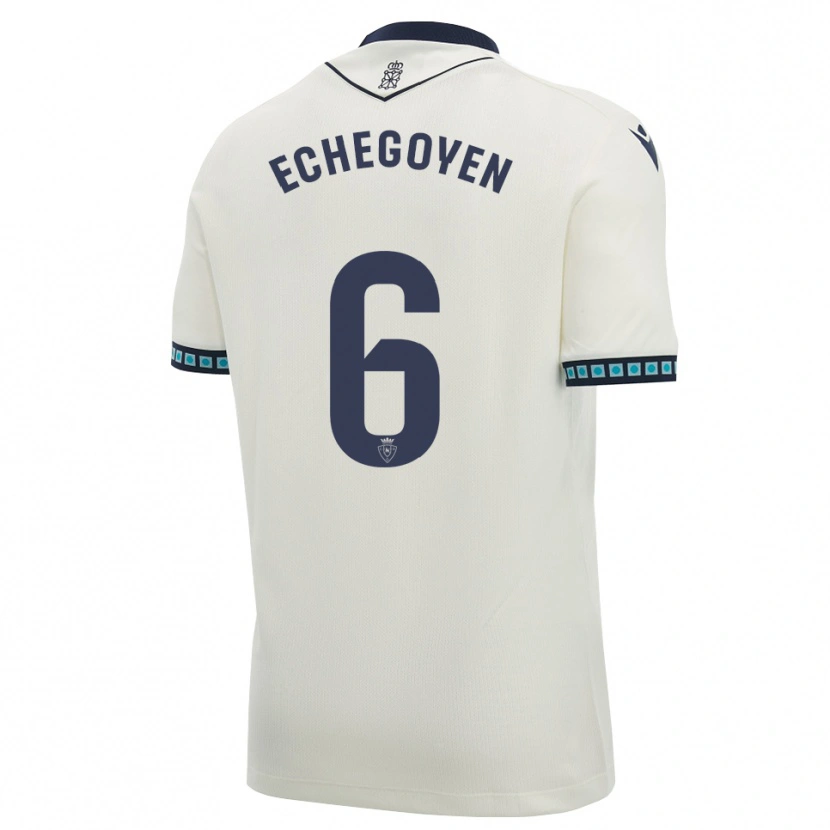 Danxen Herren Mauro Echegoyen #6 Weiß Schwarz Hellblau Auswärtstrikot Trikot 2026/27 T-Shirt