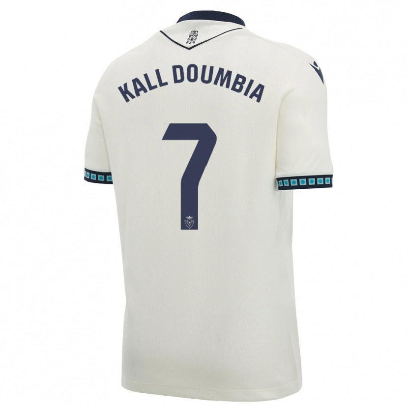 Danxen Herren Aly Kall Doumbia #7 Weiß Schwarz Hellblau Auswärtstrikot Trikot 2026/27 T-Shirt