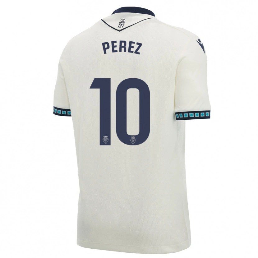 Danxen Herren Bruno Pérez #10 Weiß Schwarz Hellblau Auswärtstrikot Trikot 2026/27 T-Shirt