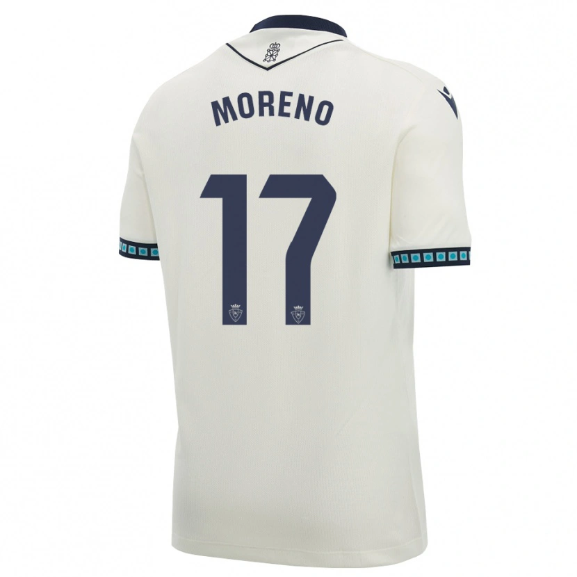 Danxen Herren Pablo Moreno #17 Weiß Schwarz Hellblau Auswärtstrikot Trikot 2026/27 T-Shirt