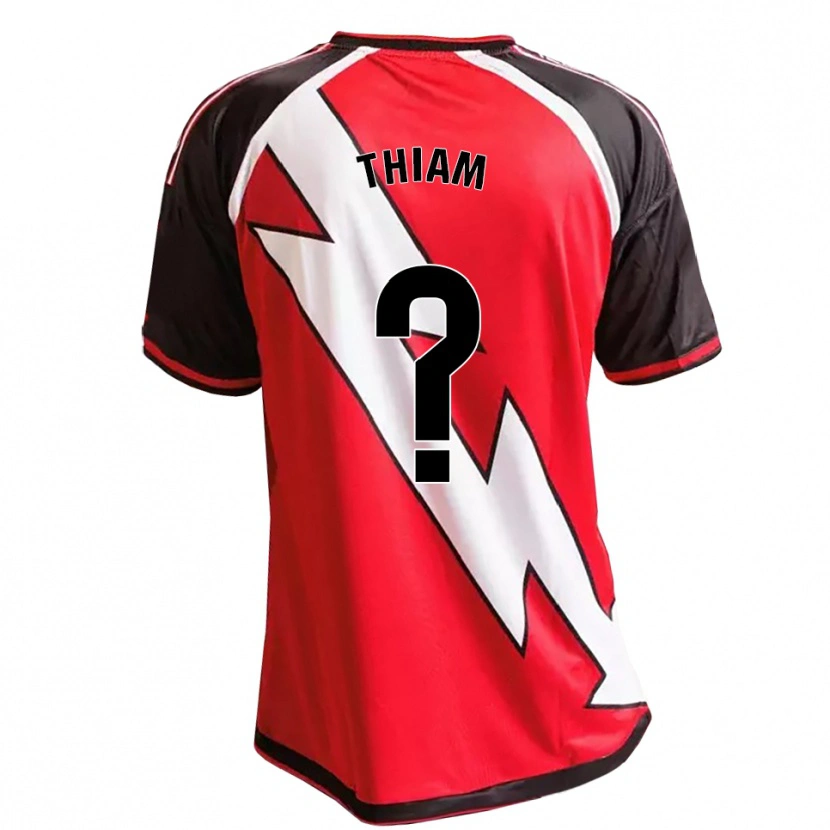 Danxen Herren Aly Thiam #0 Rot Schwarz Weiß Auswärtstrikot Trikot 2026/27 T-Shirt